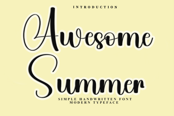 Awesome Summer: The Ultimate Handwritten Font for Creative Makers