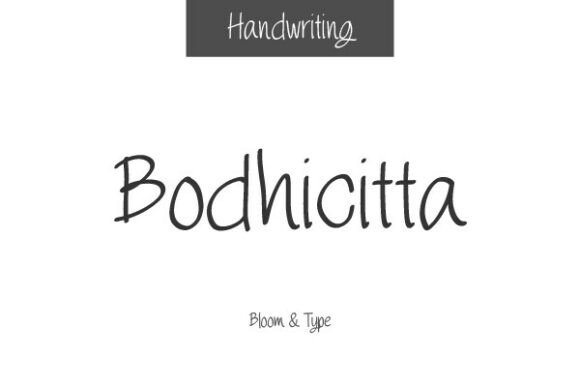 Bodhicitta: The Premium Handwritten Font for Brand Mindfulness