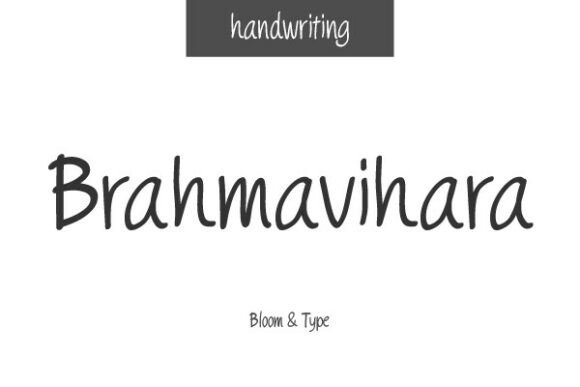 Brahmavihara: The Modern Handwritten Font for Crafters