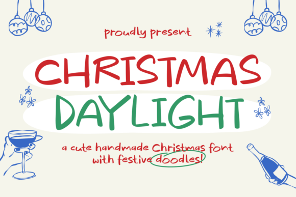 Christmas Daylight: A Handwritten Font for Authentic Editorial Design
