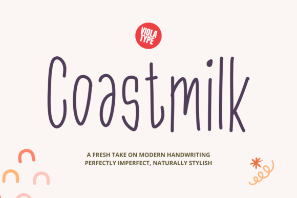 Coastmilk: A Handwritten Font for Elegant Crafts
