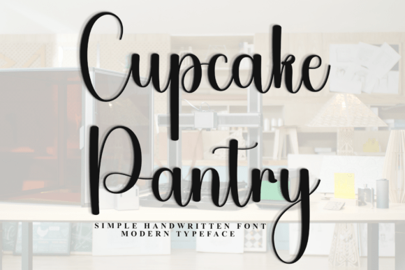 Cupcake Pantry: A Beautiful Font for Handmade Products