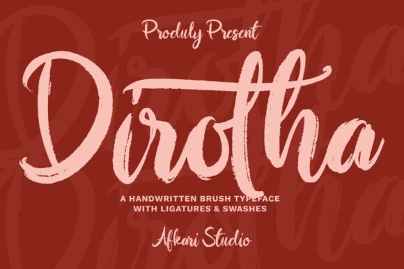 Dirotha: A Bold, Organic Brush Font for Authentic Designs