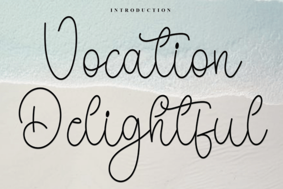 Discover Vocation Delightful: A Beautiful and Eye-Catching Font for Editorial Design