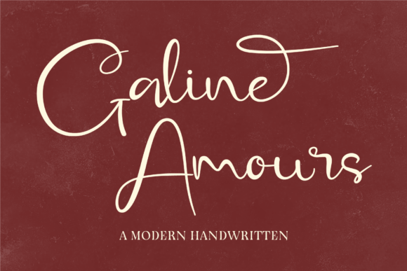 Exploring Galine Amours: An Elegant Script Font