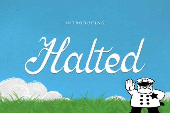 Halted: A Script Font for Calm Editorial Design