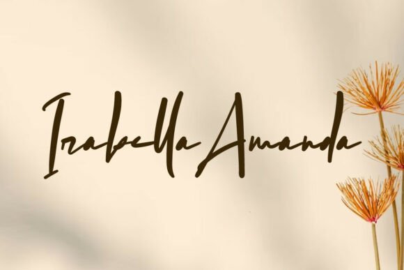 Irabella Amanda: A Signature Brush Font for Digital Design