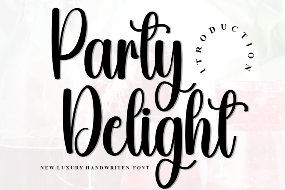 Party Delight: A Soft Script Font for Marketing Visuals