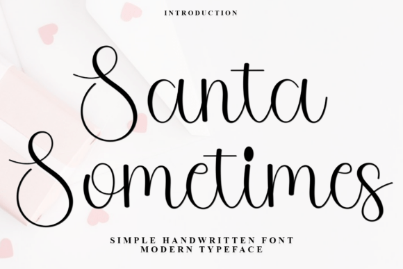 Santa Sometimes: A Premium Handwritten Font for Creative Product Design