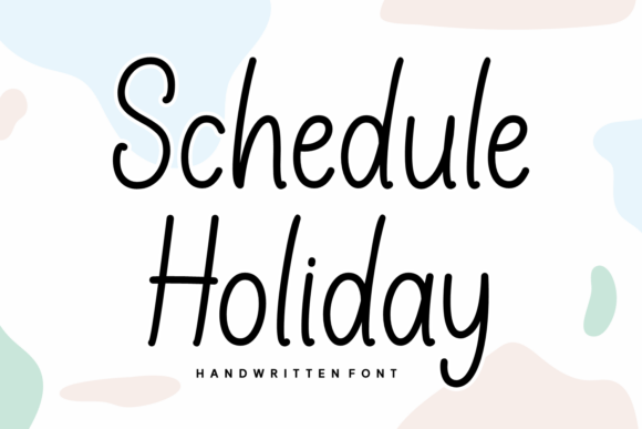Schedule Holiday Font for Authentic Brand Design