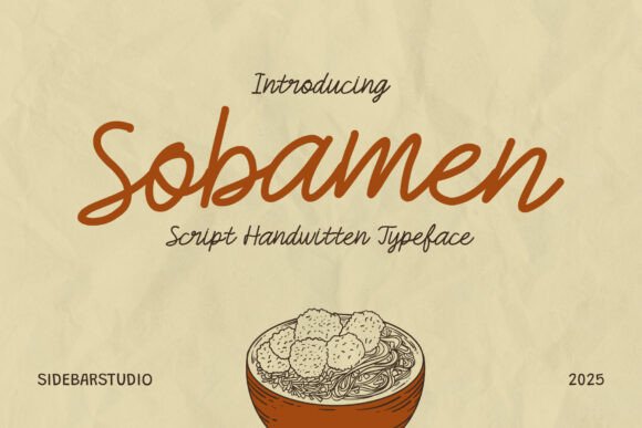 Sobamen: A Premium Handwritten Font for Editorial Expression