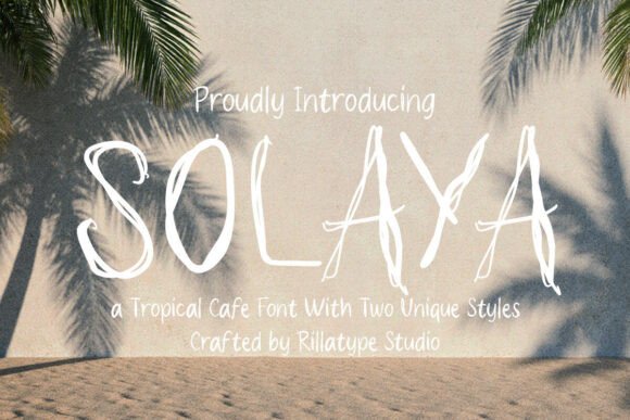 Solaya Raw: A Handwritten Font Duo for Warm Branding Projects
