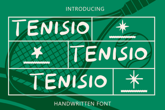 Tenisio: A Charming Handwritten Font for Creative Makers