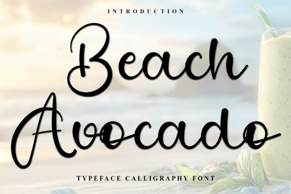 The Beach Avocado Font for Editorial Design