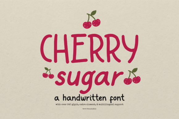 The Cherry Sugar Font: A Maker’s Favorite for Friendly Designs
