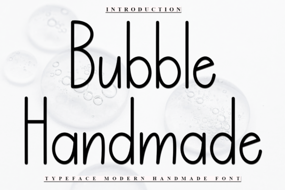 Using Bubble Handmade Font for Small Business Branding